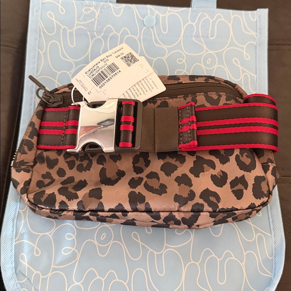 Lululemon Athletica Leopard Print Crossbody Bag - Brown and Black - Picture 4 of 5